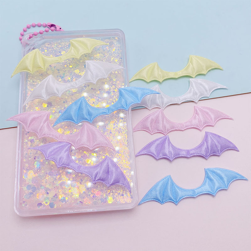 Phụ Kiện DIY Demon Bat Wings 10 Cái / gói Chất Liệu Thủ Công May Đồ Trang Trí Bìa Thẻ Trang Trí Trang Phục Táo Miếng Dán Tóc INS Hoạt Hình Dễ Thương
