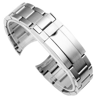 Vòng đeo tay dây đeo đồng hồ bằng thép không gỉ bạc 20mm 21mm