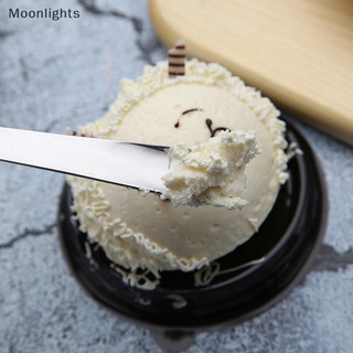 Moonlights 1 Thìa Cà Phê Bằng Thép Không Gỉ Thìa Phẳng Cho Món Tráng Miệng Cà Phê Muỗng Trộn EN