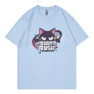 Xanh Anime Lưu Trữ Áo Đường Rush Ngộ nghĩnh Nam / Nữ Quần Áo Unisex Dạo Phố Manga Cosplay Quần Áo Cotton Đồ Họa Áo Thun