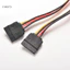 E-woitd 15 Pin SATA Nam sang SATA Nữ 1: 2 Y Splitter Cáp nguồn HNVN