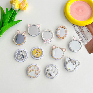 Phim Hoạt Hình Dễ Thương Gương Tròn Từ Tính Giá Đỡ Điện Thoại Cho Magsafe Case Và IPhone 15 14 13 12 Pro Max 14 Plus Có Thể Gập Lại Pop Ring Grip Co Giãn Để Bàn Màu p3