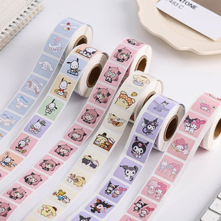 500 Cái / cuộn nhãn dán giấy cuộn hoạt hình con dấu nhãn trang trí phần thưởng nhãn dán quà tặng