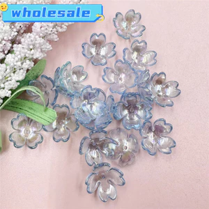 20 Chiếc 15.5 Mm Acrylic Hoa Rời Hạt Cho Mặt Dây Chuyền Handmade DIY Trang Sức Làm