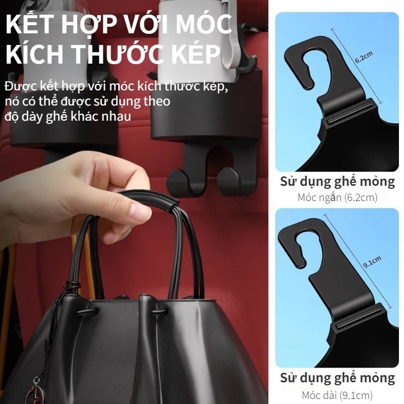 Móc treo cốc ô tô，Giá đựng đồ uống điện thoại ô tô，Giá đựng cốc đa năng ô tô，Dễ dàng cài đặt và linh hoạt
