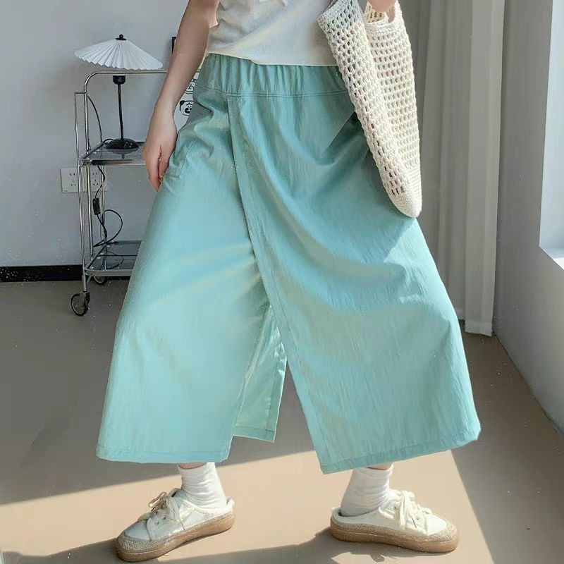 Váy Yamamoto 2024 Phong Cách Mới Cao Cấp Ôm Hơn Nhìn Quần Rời Chữ a Váy Dài Ống Rộng Culottes