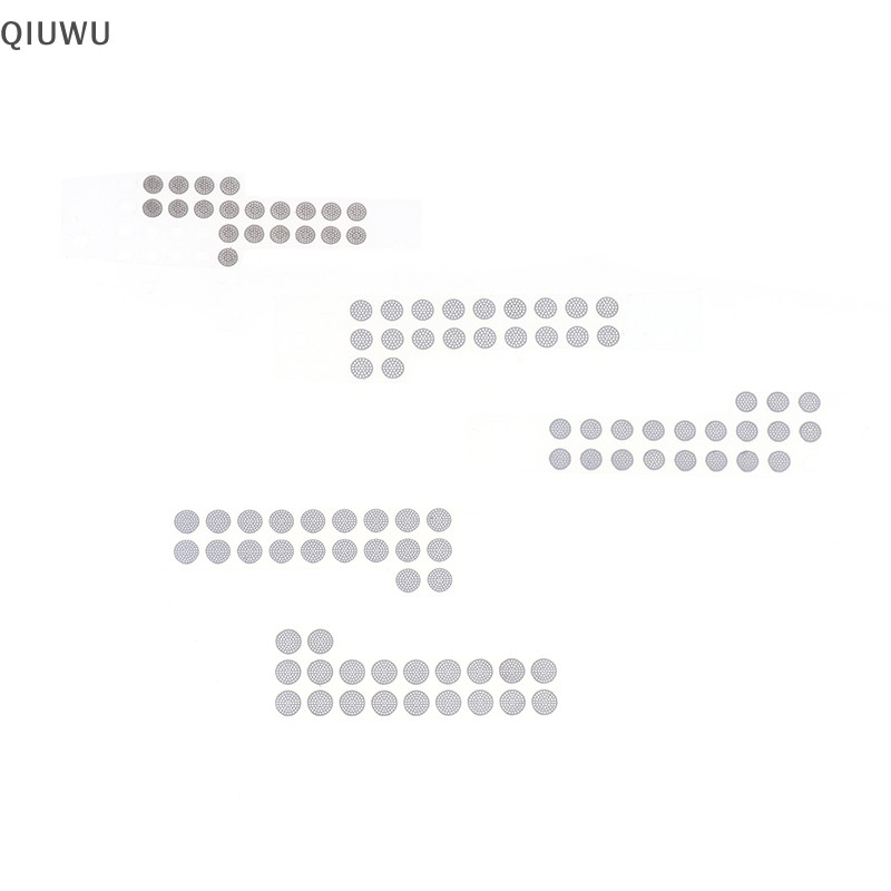 Qiuwu 20 Chiếc Tai Nghe Trong Tai Lọc Bụi Lưới Tai Nghe Chống Bụi Lưới Thép Có Keo 4.0-5.0mm.