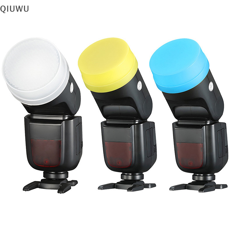 QIUWU V1 AD100Pro AD200 AD200Pro Speedlite Flash Trắng Xanh Dương Vàng Khuếch Tán Hộp Mềm.