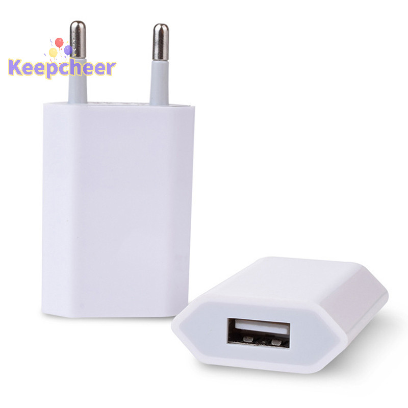 [Keepcheer] Bộ sạc điện thoại USB Châu Âu EU Cắm USB AC Du lịch Bộ đổi nguồn sạc tường [Mới]