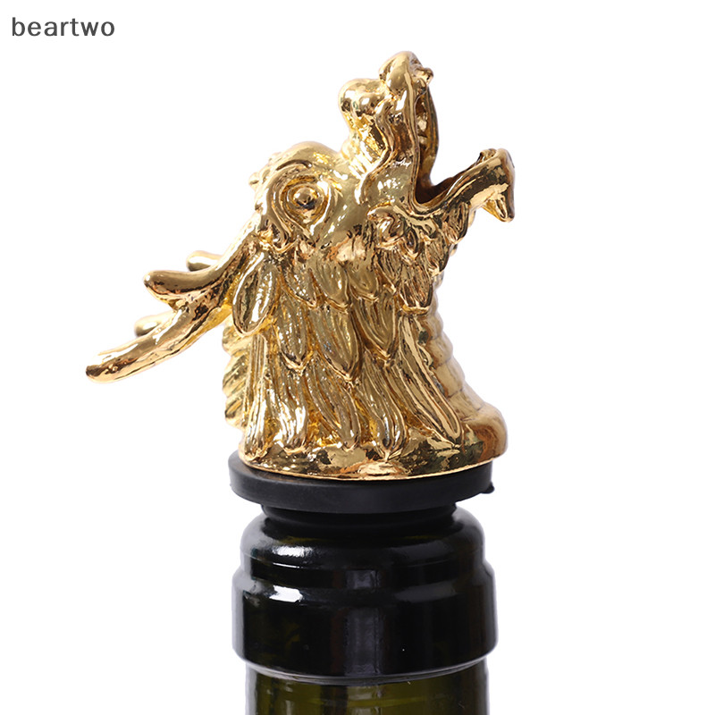 < Beartwo > 1Pc Hợp Kim Kẽm Động Vật Rượu Rót Chai Rượu Nút Chặn Máy Hút Rượu Quà Tặng Đẹp