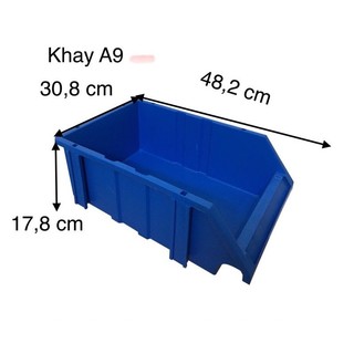 1 Khay nhựa A9 đựng linh kiện điện nước, kim khí phụ tùng cơ khí oto xe máy
