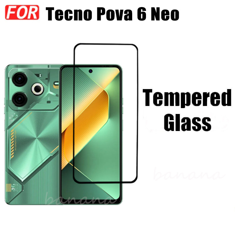 Phim kính cường lực 3 TRONG 1 Tecno Pova 6 Neo cho Tecno Pova 6 Pro 5 Pro 4 Pro Camon 30 Pro Full Cover Kính bảo vệ màn hình + Phim ống kính máy ảnh + Phim mặt sau