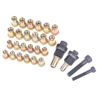 Neaverler Bộ dụng cụ 11 món lắp đặt đinh tán hạt bằng tay, kẹp mandrel, M3-M10, kèm đinh tán đầu hạt, dễ sử dụng