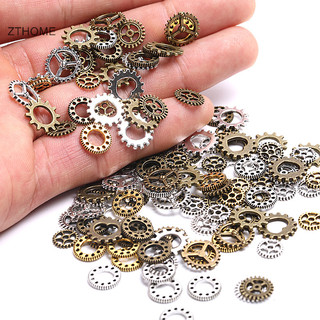 Zthome 100 Chiếc Cổ Steampunk Bánh Xe Bánh Răng Ch Mặt Dây Chuyền DIY Handmade Trang Sức HOT