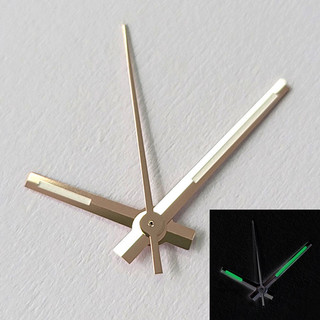 Tay đồng hồ dạ quang màu xanh lá cây 12,5 * 12 * 8 Tay đồng hồ cho SEIKO NH35 NH36 4R 7S Con trỏ chuyển động Sửa đổi 3 chân Ngày kim Phụ kiện đồng hồ