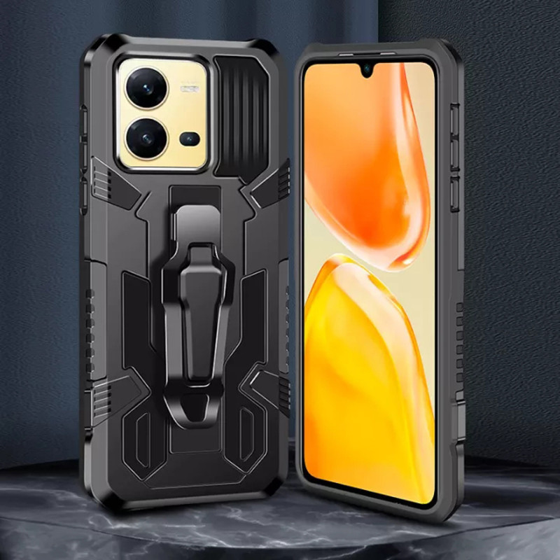 Dành Cho Vivo V25 V25e V23 V23e V21 V21e V20 se V17 V27 Pro 5G 4G Vỏ Giáp Lai Chống Sốc Đứng Có Kẹp Thắt Lưng