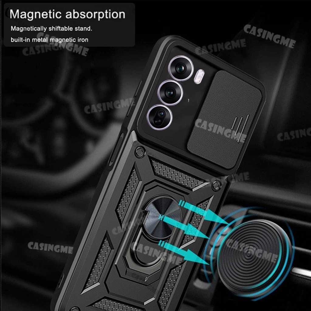 Dành Cho Realme 14x 5G 2025 Vỏ Giáp Chống Sốc Cho Realme 14 5G Realme14 Realme14x 14 + 14Pro 14 Pro Plus + x Vỏ Từ Tính Xe Đẩy Kéo Camera Bảo Vệ Vỏ Điện Thoại