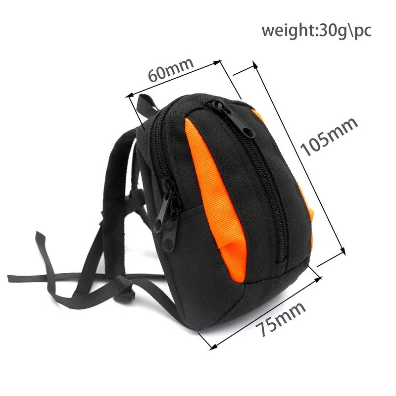 Mô Phỏng Ba Lô Bảo Quản Túi Hành Lý Túi Xách Trang Trí Cho LOSI 1 / 4 Promoto-MX Xe Máy Nâng Cấp Phần Phụ Kiện