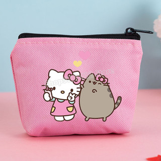 Ví Pusheen Dây Kéo Đồng Xu Không Ví Thẻ Ngân Hàng Túi Bảo Quản Thời Trang Trẻ Em Quà Tặng Sinh Nhật