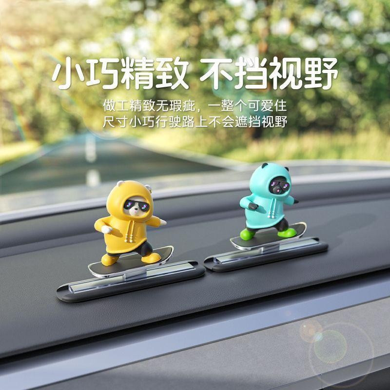 Trượt Xe Trượt Ván Trang Trí Hoạt Hình Trung Tâm Điều Khiển Gấu Trang Trí Màn Hình Ô Tô Trang Trí Sáng Tạo