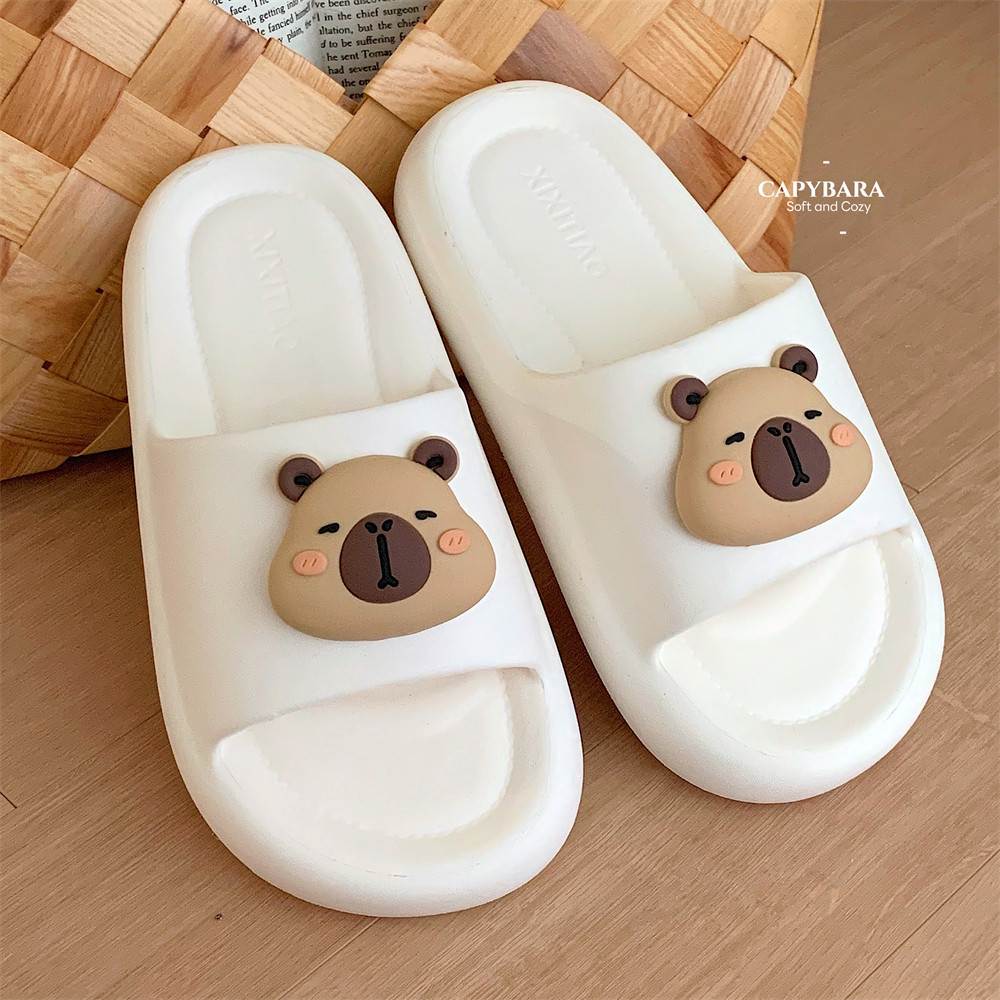 Xixitiao Dép Dép Cặp Đôi Mùa Hè Hoạt Hình Dễ Thương Đế Mềm Nam Nữ Hộ Gia Đình