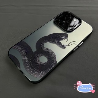 Ốp Điện Thoại Rắn Đen Thoáng Mát Cho Vivo V50 V40E Y19 Y19s Y5s Y78 Plus Y76s Y37 V20 Pro IQOO 13 Neo 10 Z9 Turbo Z9X 5G 4G Vỏ Cứng Nam Python Sang Trọng Chống Sốc
