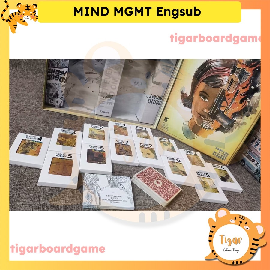 Boardgame Mind MGMT + 2 bản mở rộng - Truy tìm điệp viên bản Trung Tigar