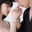 Vòng tay cặp đôi Clect Möbius Strip cho phụ nữ, vòng tay dệt không phai màu, cảm giác cao cấp, quà tặng 520 QQN7