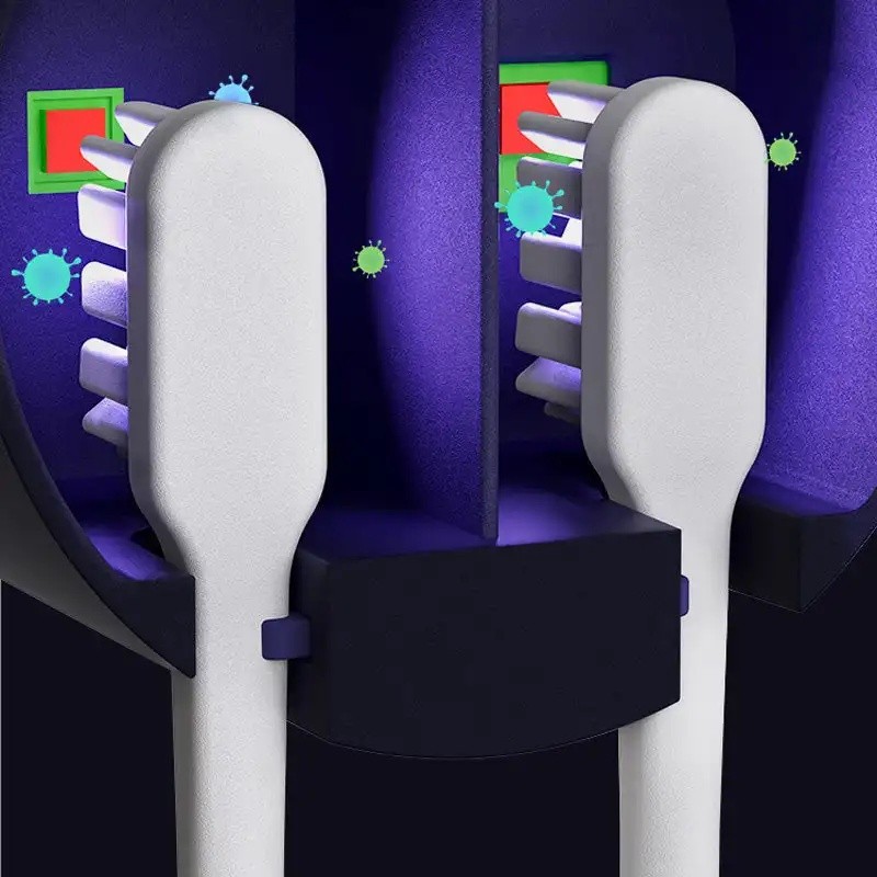 Giá đỡ bàn chải đánh răng kèm UV, khử trùng di động, phụ kiện nước rửa, di động