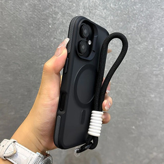 Sang Trọng Với Dây Buộc Mờ Ốp lưng iPhone 11 12 13 14 15 16 Pro Max Plus Ốp Lưng Từ Tính Ốp Lưng