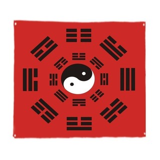 Biểu đồ Thái Cực Âm Dương Đạo giáo Qiankun Vải treo trang trí Tai Chi Bagua