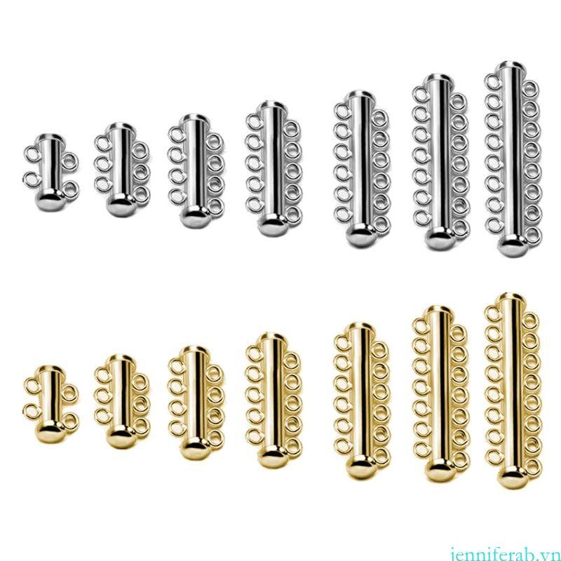 Jenniferab End Caps Thanh trượt Khóa vít cho trang sức Làm vòng cổ Vòng tay