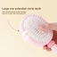 EBINLANDS 1 / 3 Lược Đệm Không Khí, Lược Massage Top Đầu Lâu Lông Tơ, Lược Chải Tóc Xoăn Chống Tĩnh Điện Di Động