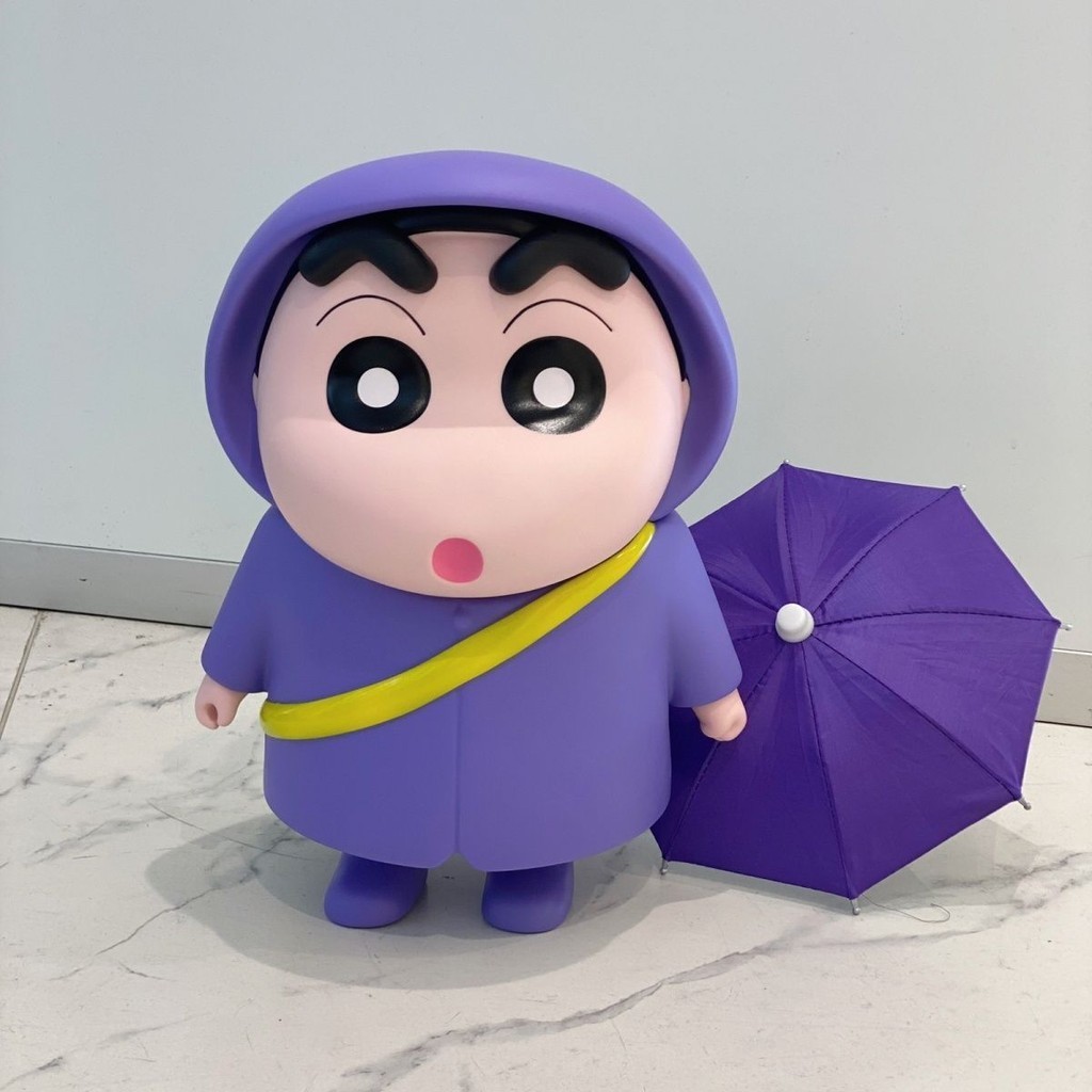 Crayon Shin-Chan 1: 1 Hình Áo Mưa Shin-Chan Series Hoang Dã Shinnosuke Hợp Thời Trang Chơi Quà Tặng Anime Đồ Trang Trí Lớn