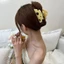 AFTEROF Phô Mai Lấy Kẹp, Mũ Vàng Rỗng Kẹp Tóc, Tam Giác Ngọt Nhựa Phô Mai Nhỏ Vuốt Tóc Trang Trí Tóc