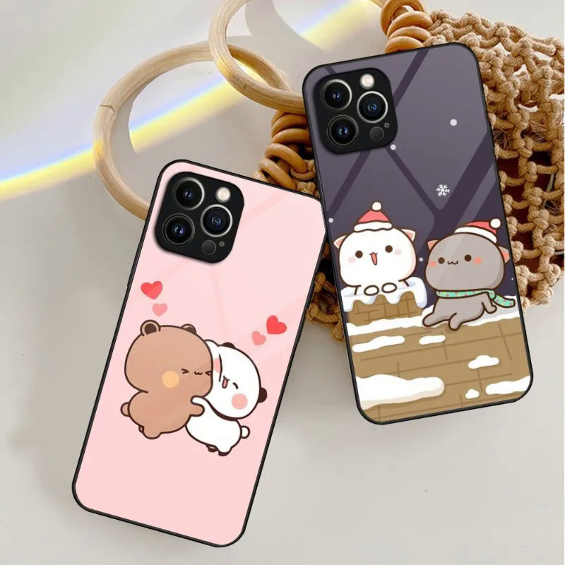 BK-1 Dễ Thương BuBu DuDu Ốp Lưng Điện Thoại Kính Cường Lực Cho IPhone 17,15 14 11 12 13 Pro XS Max Plus Mini X XR 8 7 6s SE2020 Cover 0728