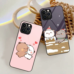 BK-1 Dễ Thương BuBu DuDu Ốp Lưng Điện Thoại Kính Cường Lực Cho IPhone 17,15 14 11 12 13 Pro XS Max Plus Mini X XR 8 7 6s SE2020 Cover 0728