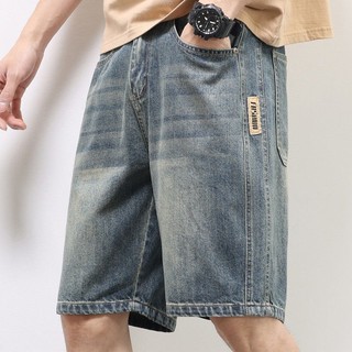 Quần jean nam Gksss mùa hè Mỹ retro bảo hộ lao động chống mài mòn thoải mái quần short dáng rộng thông thường