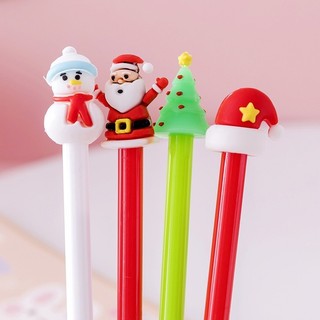 [Mực Đen] Tổng Hợp Bút Gel Bút Bi Nước Mực Gel Giáng Sinh Khô Nhanh Ngòi 0.5mm, Mực Đều, Nét Chữ Đẹp - Bút Mực Gel Ngòi