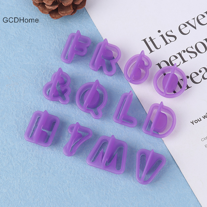 Gcdhome 40 Chiếc Bảng Chữ Cái Khuôn Bánh Cookie Cắt Hình Chữ DIY Fondant Khuôn Số Bánh Khuôn Nướng Trang Trí Dụng Cụ HOT