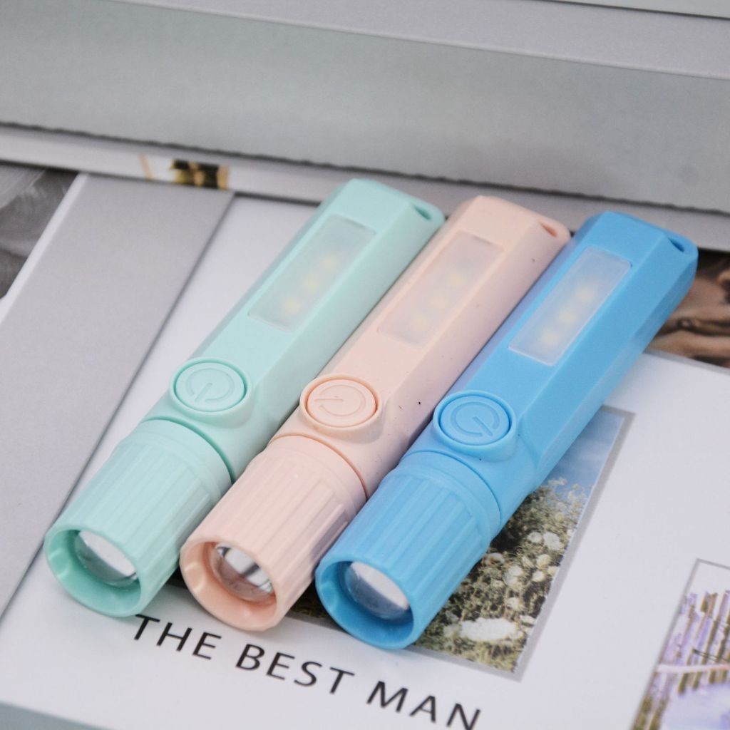 Đèn Pin Mini Siêu Sáng Bền Bỉ Có Cổng Sạc Type C Chiếu Gần Và Rọi Siêu Xa Dùng Đi Đêm Đi Phượt