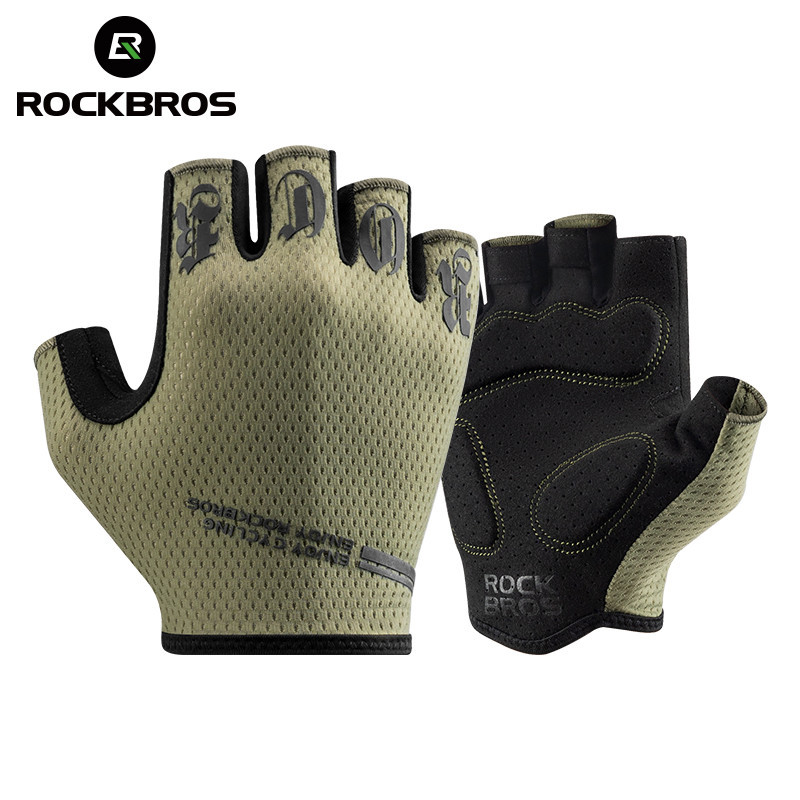 ROCKBROS Găng Tay Nửa Ngón Mùa Hè - Thoáng Khí, Chống Trơn Trượt & Giảm Shock - Phù Hợp Nam Nữ