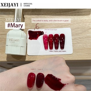 Xeijayi Sữa Dòng Sơn Gel Màu Nude Trong Suốt UV LED 15ml, Nghệ Thuật Làm Móng Cho Tiệm, Khô Nhanh