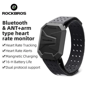 Máy đo nhịp tim ROCKBROS Bluetooth & ANT + Độ bền lâu IPX67 Máy đo nhịp tim thông minh chống nước