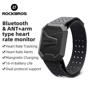 Máy đo nhịp tim ROCKBROS Bluetooth & ANT + Độ bền lâu IPX67 Máy đo nhịp tim thông minh chống nước