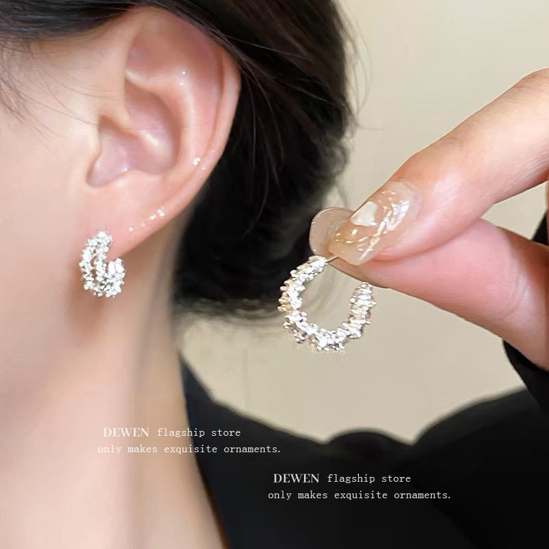 Bông tai bạc Bông tai nữ kỳ nghỉ hàng ngày hợp thời trang mùa hè