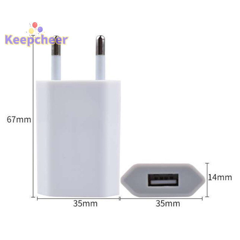 [Keepcheer] Bộ sạc điện thoại USB Châu Âu EU Cắm USB AC Du lịch Bộ đổi nguồn sạc tường [Mới]