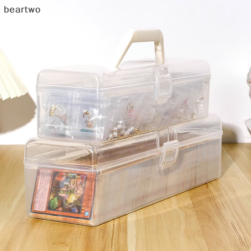 < Beartwo > Hộp đựng ảnh thần tượng trong suốt Album nhạc Kpop bằng nhựa Photocards Bộ sưu tập thẻ nhỏ Hộp đựng thẻ ảnh Đẹp