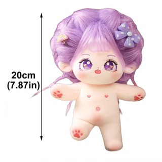 Búp bê Cotton RISEDOT 20cm, có thể đặt thành hình búp bê sang trọng hoạt hình, Đồ chơi nhồi bông mềm mại bền bỉ Anime sang trọng dễ thương