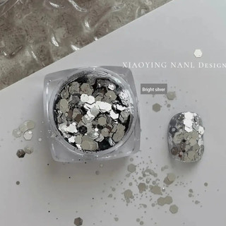 Xeijayi 6 Màu 1 Bộ Trang Trí Móng Tay Nghệ Thuật Phong Cách Hàn Quốc Kim Sa Lấp Lánh Kim Cương Gãy Dụng Cụ Cho Tiệm